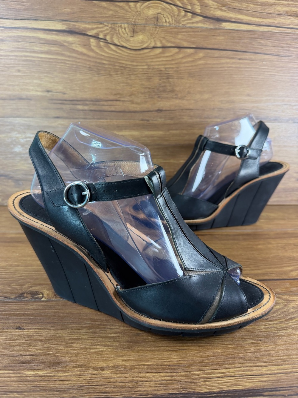 Camper Filippa Strappy Leather Wedge Sandals Women’s Size 10 (41) Shoes